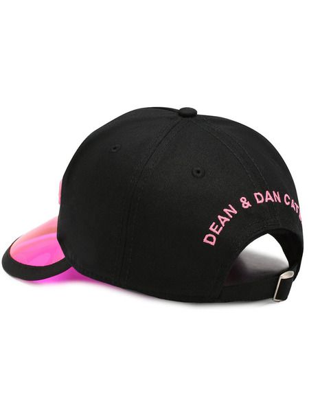 Черная кепка с логотипом розового цвета (Кепки) Dsquared2 BCM018408C017952 фото-2