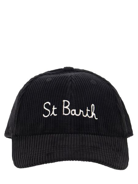MC2 Saint Barth Бейсбольная вельветовая кепка с вышивкой BASB0005 10637E