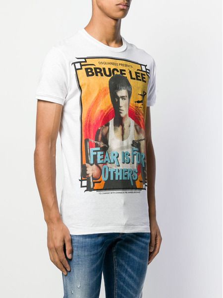 Белая футболка Bruce Lee (Футболки) Dsquared2 S72GD0240S22507 фото-2