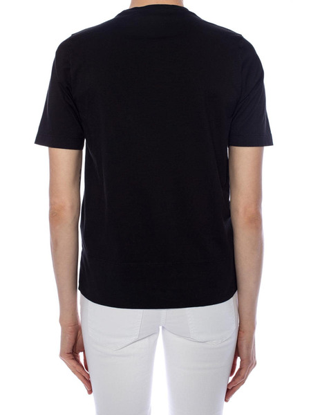 Черная футболка с декором-молнией Dsquared2 S75GC0976-900 фото-4