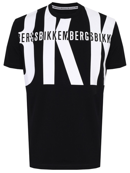 Черная футболка с крупный логотипом  Bikkembergs, фото