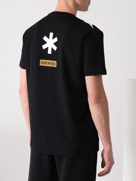 Черная футболка с крупный логотипом  (Футболки и поло) Bikkembergs C410155E2296 C74 фото-5