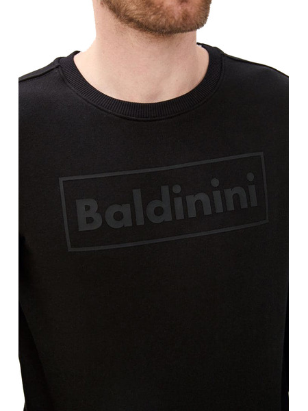 Черный свитшот с логотипом на груди Baldinini 11791 фото-4