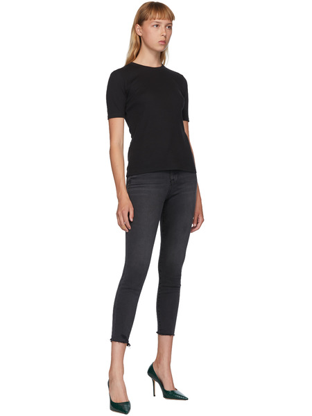 Черные короткие джинсы Le High Skinny Crop Frame, фото