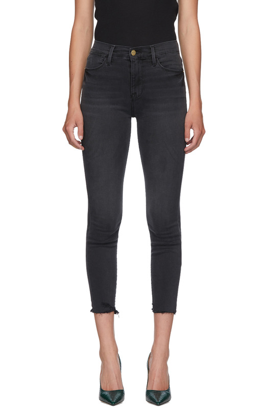 Черные короткие джинсы Le High Skinny Crop Черные короткие джинсы Le High Skinny Crop