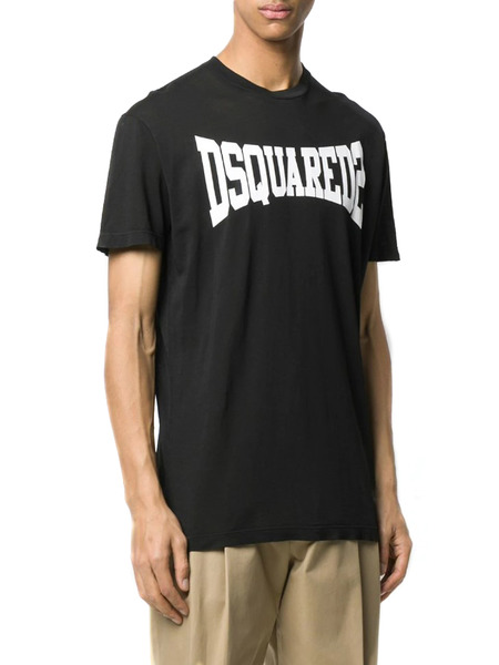 Черная футболка с логотипом (Футболки) Dsquared2 S71GD0918S21600 фото-2