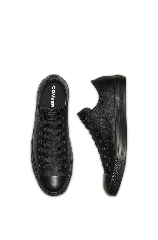Кожаные кеды Chuck Taylor All Star Mono Leather Black Converse, фото