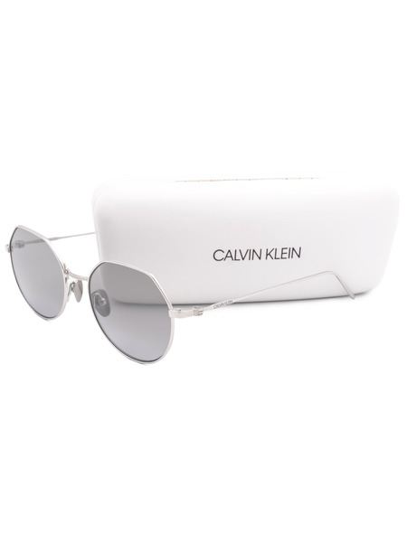 Круглые солнцезащитные очки в оправе из титана CK18111S 39173 045 Calvin Klein 883901104455 фото-4