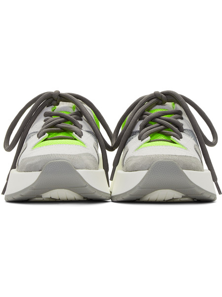 Серые и зеленые кроссовки на шнуровке (Кроссовки) Maison Margiela 210 фото-2