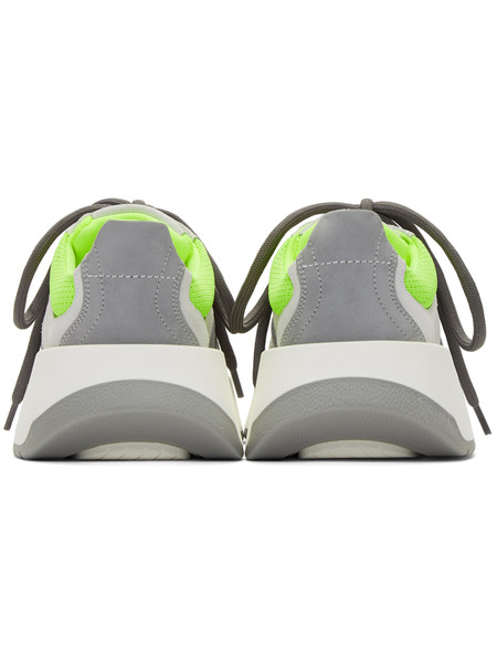 Серые и зеленые кроссовки на шнуровке (Кроссовки) Maison Margiela 210 фото-5