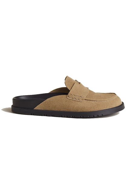 Hermes Мюли Hermes Beige Argile Suede Calkskin H231745Z