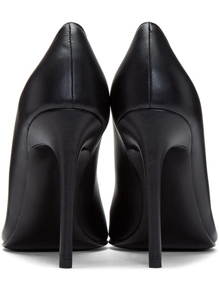 Черные туфли-лодочки с металлическим логотипом (Туфли) Off-White 308 фото-6