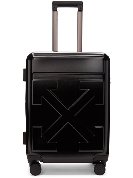Черный чемодан с логотипом Off-White фото, Чемоданы
