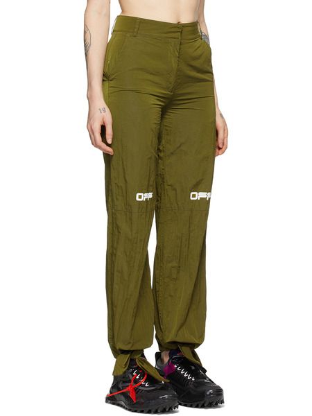 Зеленые нейлоновые брюки Lounge Off-White 303 фото-2