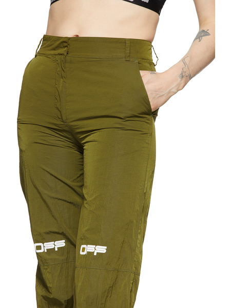 Зеленые нейлоновые брюки Lounge Off-White 303 фото-5