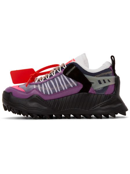 Фиолетовые с розовым кроссовки Odsy-1000 Off-White 306 фото-4