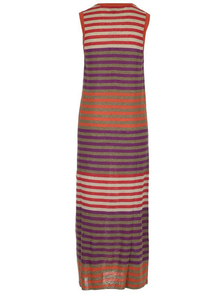 Платье макси в разноцветную полоску (Летние платья) Woolrich WWABI0394-UF0310 фото-2
