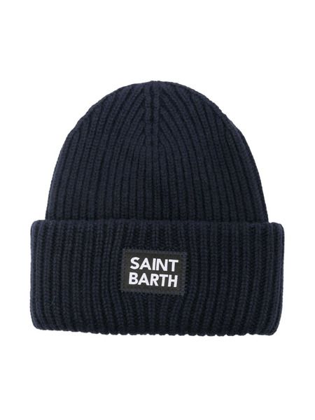 MC2 Saint Barth Шапка в рубчик с нашивкой-логотипом BRR0002 00814E