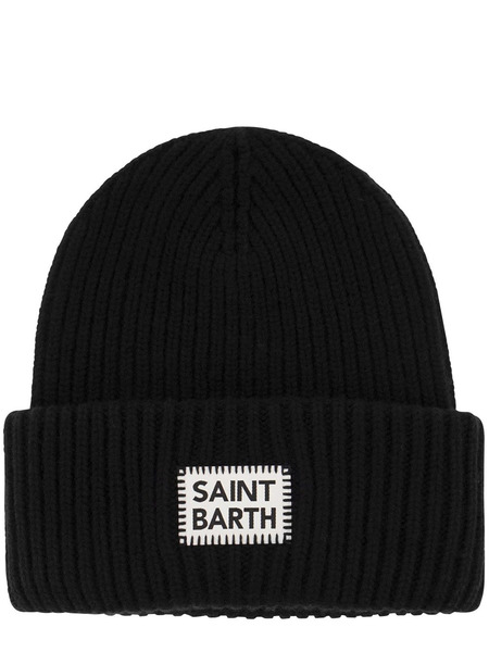 Шерстяная шапка бини с логотипом MC2 Saint Barth, фото