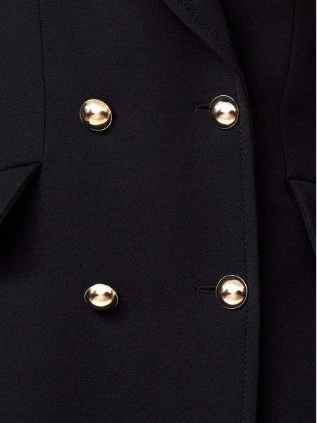 Шерстяное пальто черного цвета