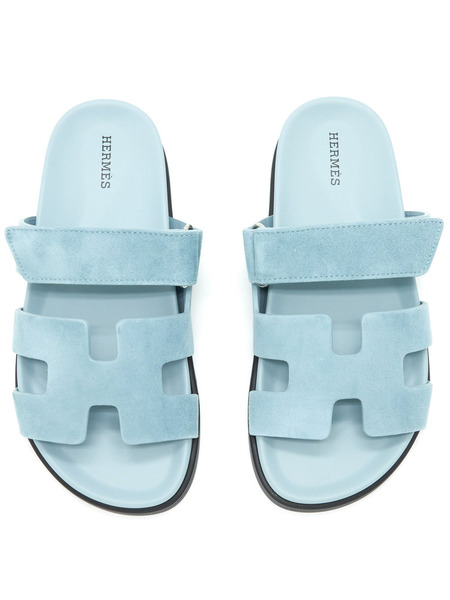 Шлепанцы Hermes Chypre Sandals Blue Hermes, фото