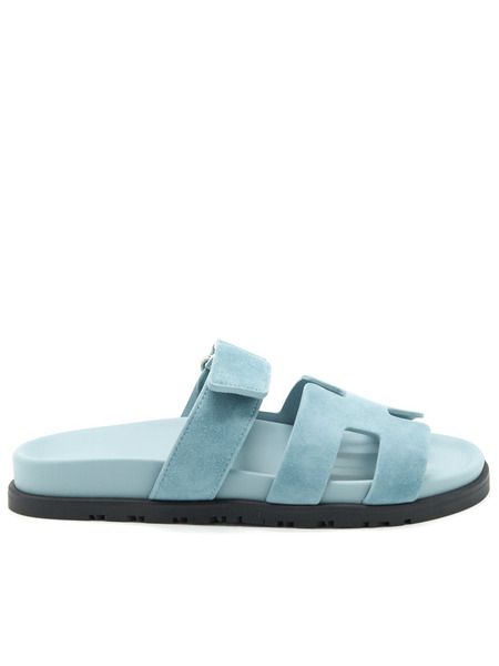 Hermes Шлепанцы Hermes Chypre Sandals Blue 13654