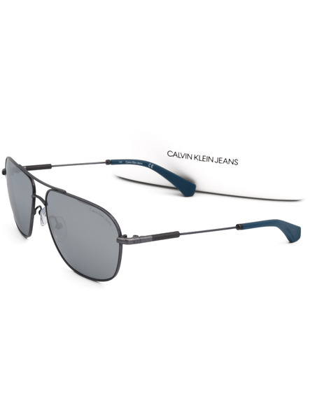 Солнцезащитные очки серого цвета CKJ153S 403 (Солнцезащитные очки) Calvin Klein Jeans 750779102497 фото-4