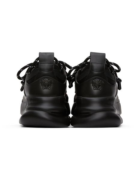 Черные кроссовки с принтом Chain Reaction (Кроссовки) Versace 292 фото-4